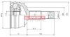 KAMOKA 7334 Joint Kit, drive shaft